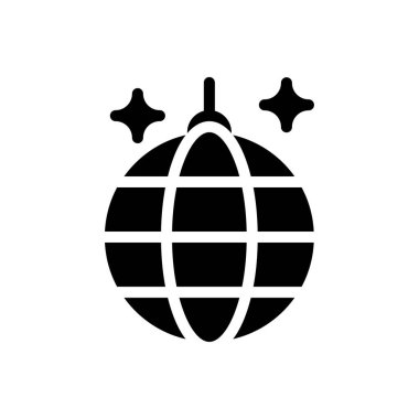 Dekorasyon vektörü düz simgesi