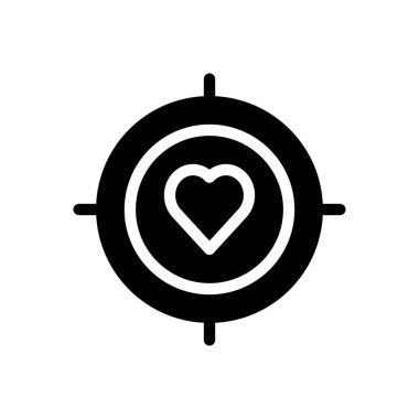 hedef vektör düz simge