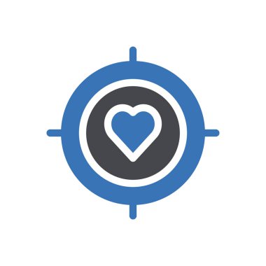 hedef vektör renk simgesi