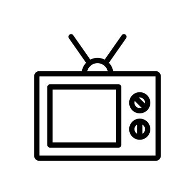 anten vektörü ince çizgi simgesi