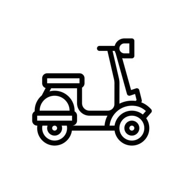 motor vektörü ince çizgi simgesi