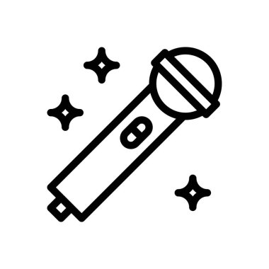 hoparlör vektörü ince çizgi simgesi