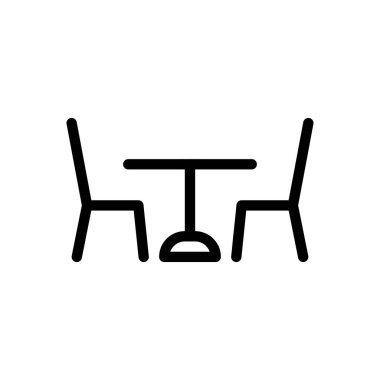 tablo vektörü ince çizgi simgesi