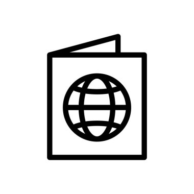 id vektör ince çizgi simgesi