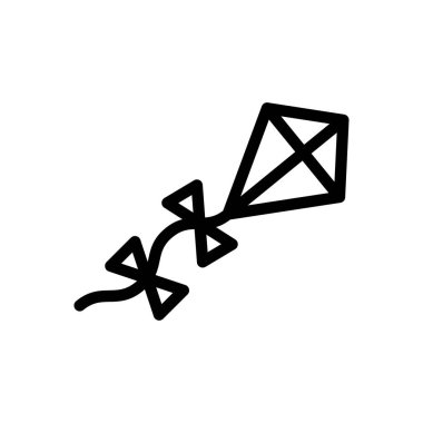 uçan vektör ince çizgi simgesi