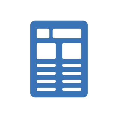 haber vektörü renk simgesi