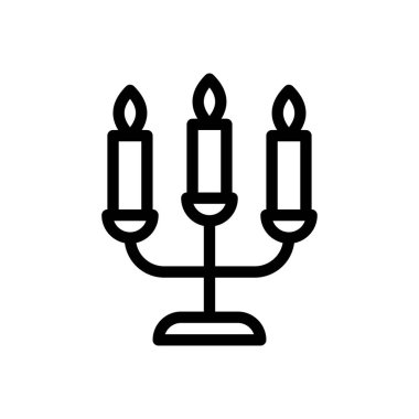 alevler vektör ince çizgi simgesi