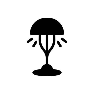 ampul vektör kabartması düz simge