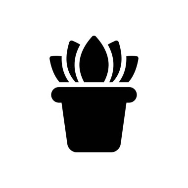 Çiçek vektörü düz simgesi