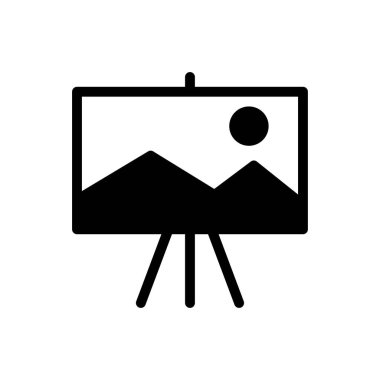 çizim vektörü düz simgesi