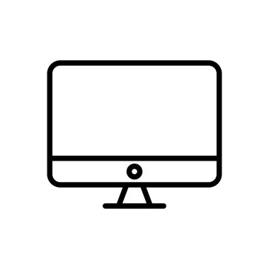 ekran vektörü ince çizgi simgesi