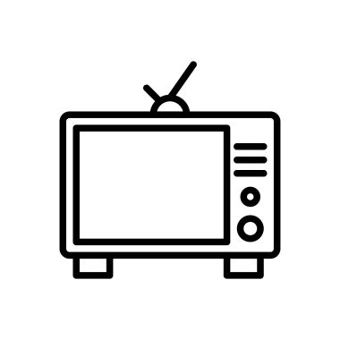 anten vektörü ince çizgi simgesi