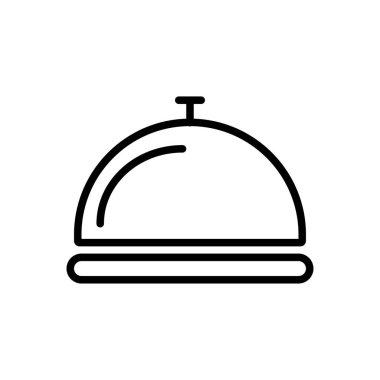 yiyecek vektörü ince çizgi simgesi