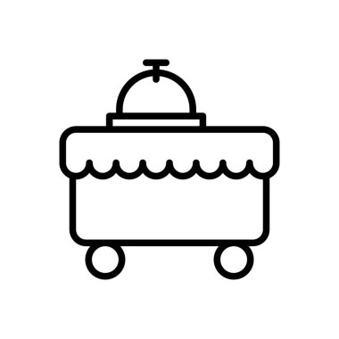 vektör ince çizgi simgesini servis et