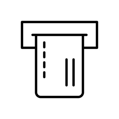 vektör ince çizgi simgesini geri çek