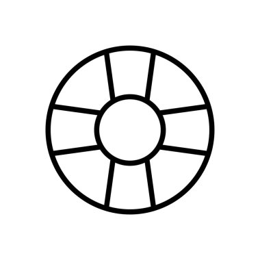 yüzme vektörü ince çizgi simgesi