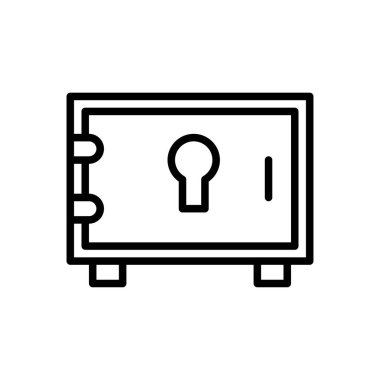 kutu vektörü ince çizgi simgesi