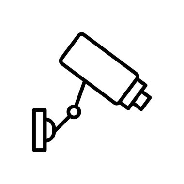 kamera vektörü ince çizgi simgesi