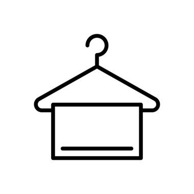 Kumaş vektörü ince çizgi simgesi