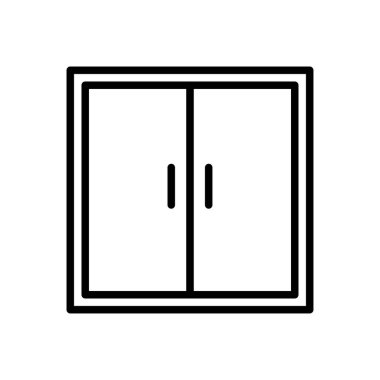 vektör ince çizgi simgesini kapat