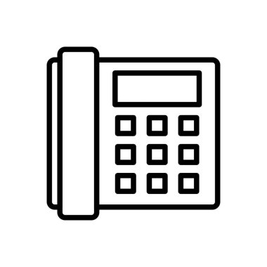 telefon vektörü ince çizgi simgesi