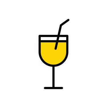 içecek vektör renk çizgisi simgesi
