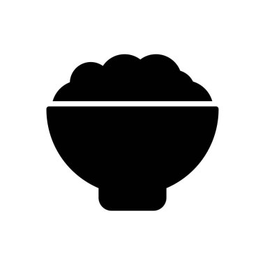 yiyecek vektörü kabartması düz simge