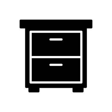 kabine vektör simgesi düz simge