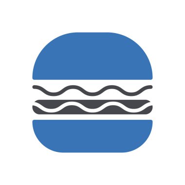 fast food vektör renk simgesi