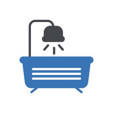 küvet vektörü renk simgesi