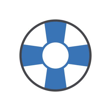 yüzme vektörü renk simgesi