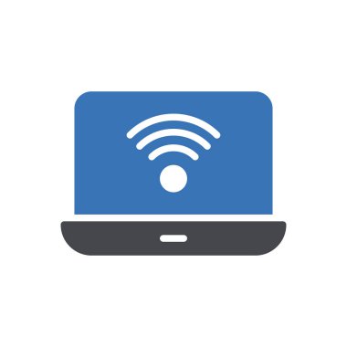 İnternet vektör renk simgesi
