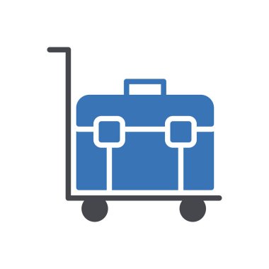 evrak çantası vektör renk simgesi