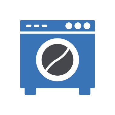 makine vektör renk simgesi