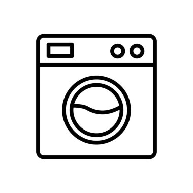 makine vektörü ince çizgi simgesi