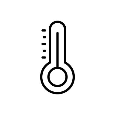 Termometre Vektör İnce çizgi simgesi