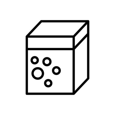 kabarcık vektörü ince çizgi simgesi