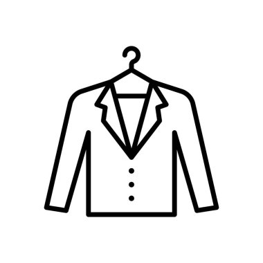 çamaşır vektörü ince çizgi simgesi