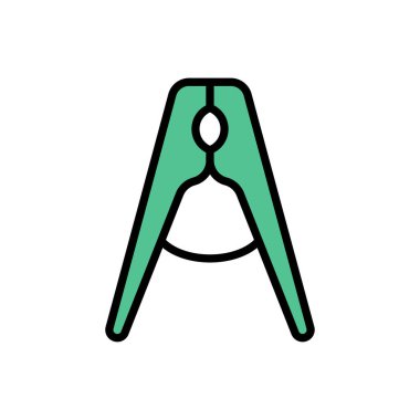 çamaşır vektörü renk çizgisi simgesi