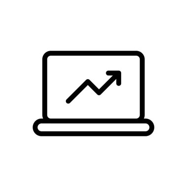 grafik vektörü ince çizgi simgesi