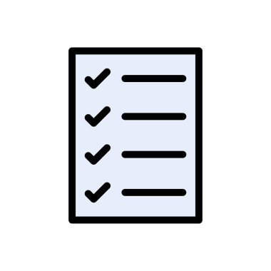 görev listesi renk çizgisi simgesi