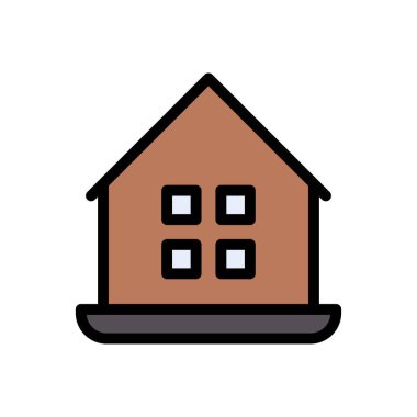 pencere vektörü renk çizgisi simgesi