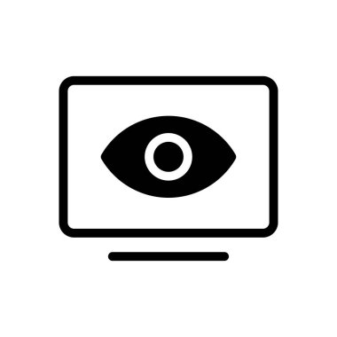 vektör glifinin düz simgesine bak