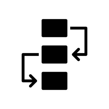 hiyerarşi vektör düz simgesi