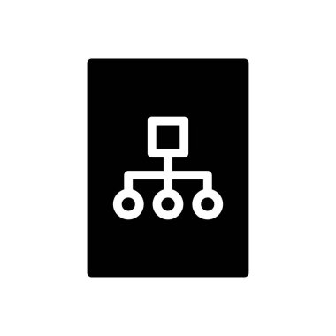 Diyagram vektör düz simgesi