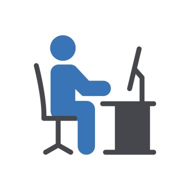 çalışan vektör renk simgesi