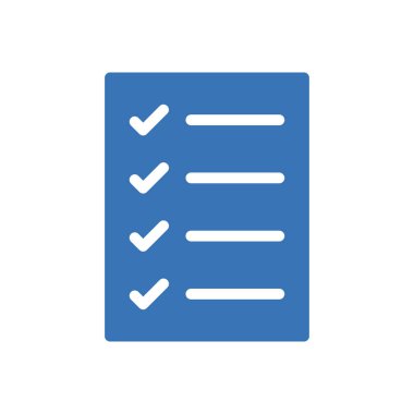 Görev listesi vektör renk simgesi