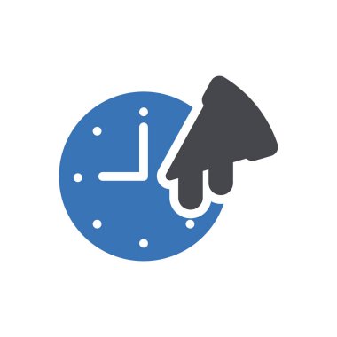 zaman vektör renk simgesi