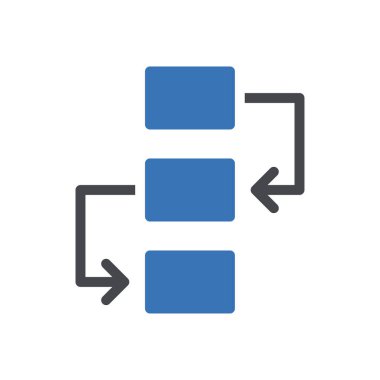 hiyerarşi vektör renk simgesi