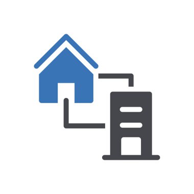 ev vektörü renk simgesi